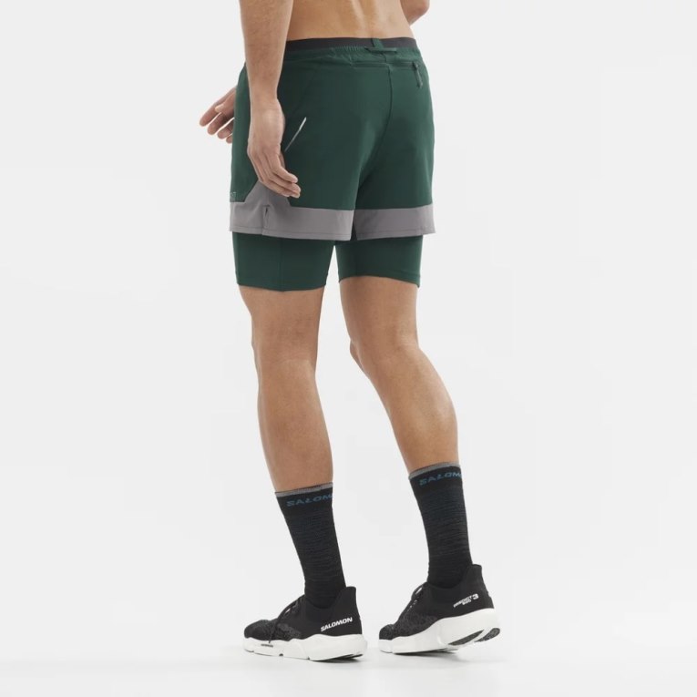 Bermudas Salomon Cross 2in1 Hombre Verdes | MX EIVG734